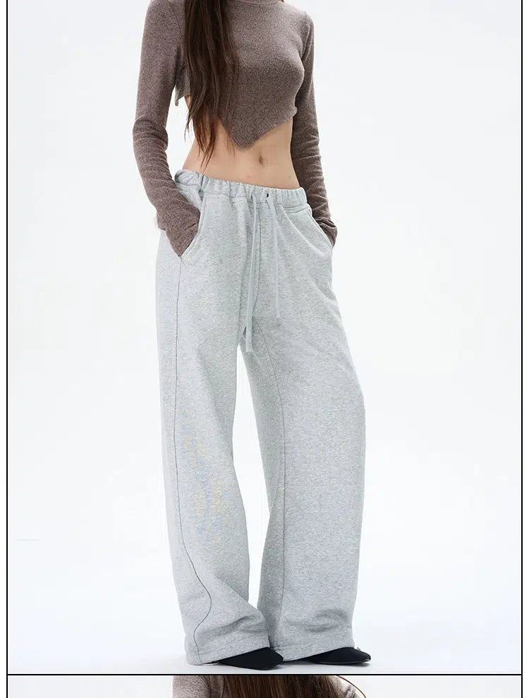 Waistband Sports Sweatpants Korean Street Fashion Pants By 77Flight Shop Online at OH Vault