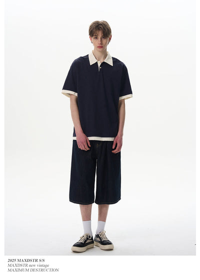 Collegiate Clean Fit Polo Korean Street Fashion Polo By MaxDstr Shop Online at OH Vault