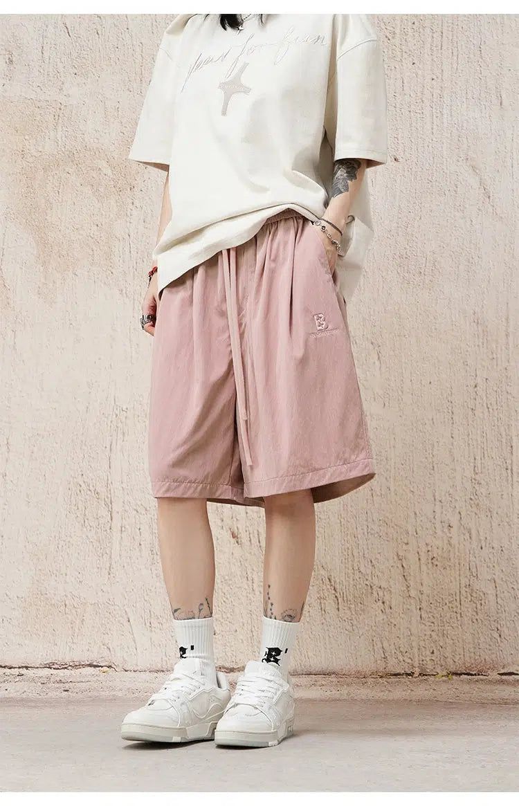 Side Pocket Drawstring Shorts Korean Street Fashion Shorts By BE Just Hug Shop Online at OH Vault