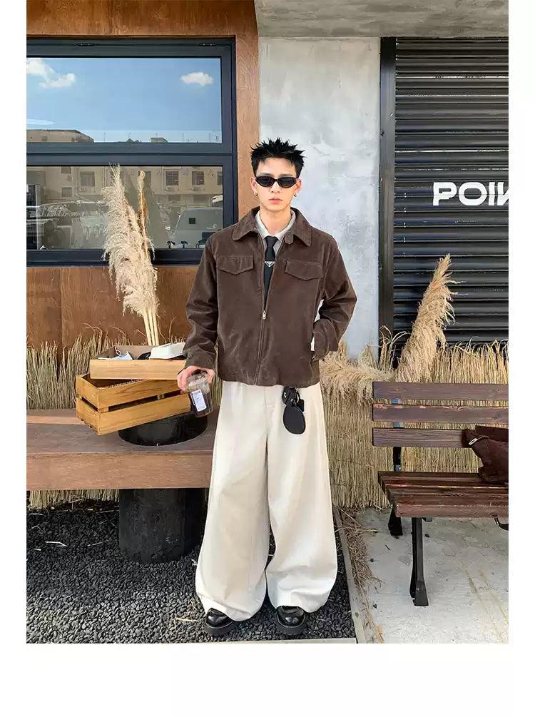 Slant Pocket Wide Leg Pants Korean Street Fashion Pants By Poikilotherm Shop Online at OH Vault