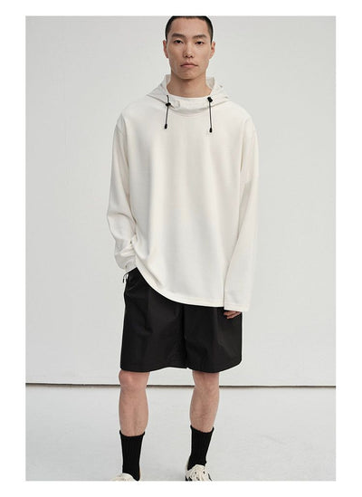 Solid Color Drawstring Hoodie Korean Street Fashion Hoodie By NANS Shop Online at OH Vault