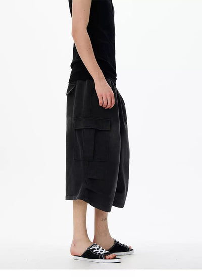 Flap Pockets Denim Shorts Korean Street Fashion Shorts By 77Flight Shop Online at OH Vault