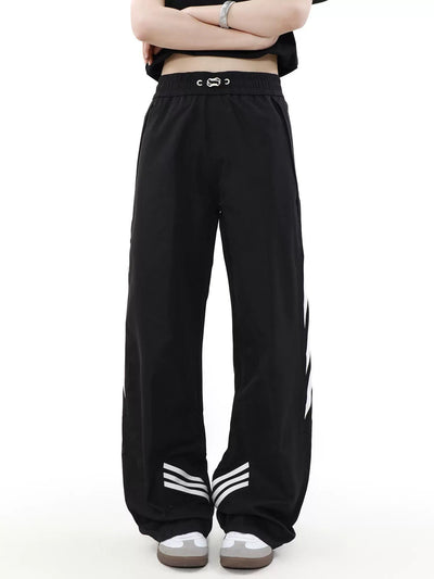Gartered Lines Detail Pants Korean Street Fashion Pants By Mr Nearly Shop Online at OH Vault