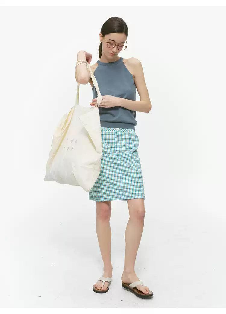Wool Blend Halter Neck Knit Vest Korean Street Fashion Vest By Country Moment Shop Online at OH Vault