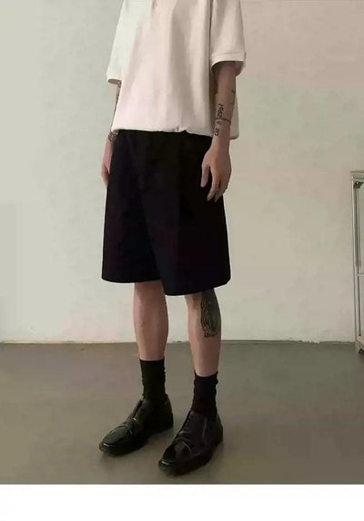 Double Pleated Casual Fit Shorts Korean Street Fashion Shorts By In Knots Shop Online at OH Vault