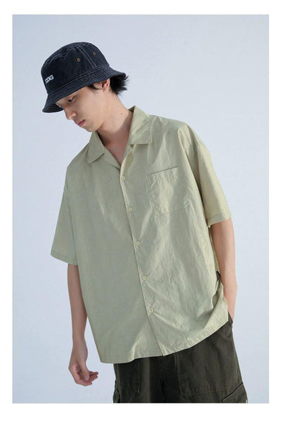 Solid Color Neat Shirt Korean Street Fashion Shirt By Mentmate Shop Online at OH Vault