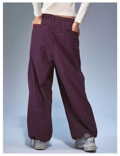 Drawstring Pleated Loose Track Pants Korean Street Fashion Pants By Remedy Shop Online at OH Vault