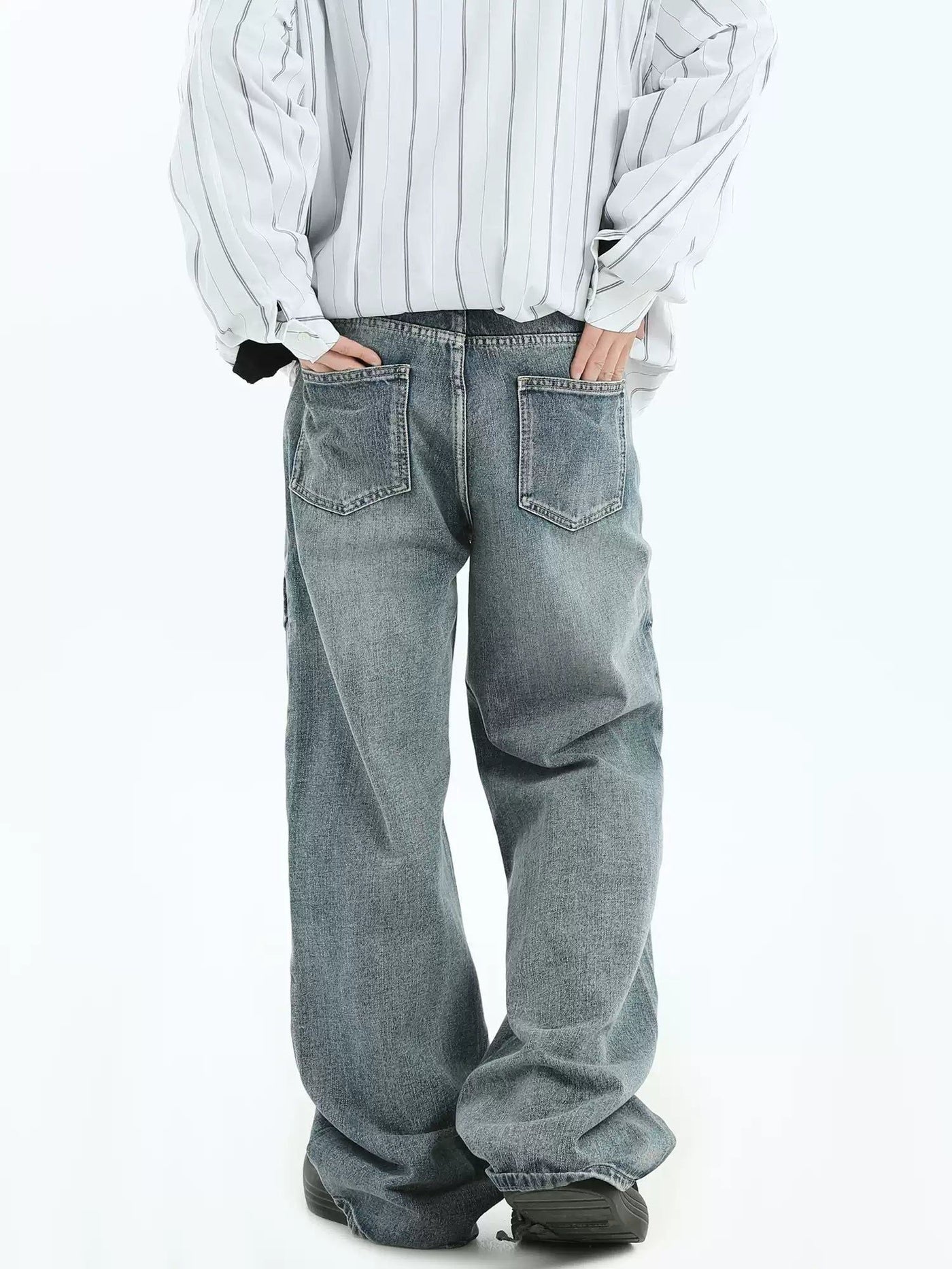 Multi-Seams Bootcut Jeans Korean Street Fashion Jeans By INS Korea Shop Online at OH Vault