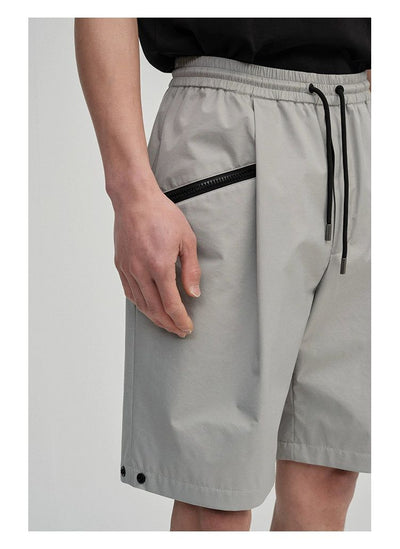 Side Zippered Pockets Shorts Korean Street Fashion Shorts By NANS Shop Online at OH Vault
