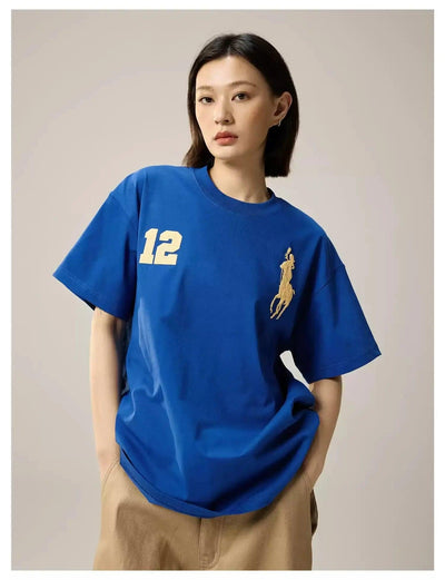 Embroidered Contrast T-Shirt Korean Street Fashion T-Shirt By Remedy Shop Online at OH Vault