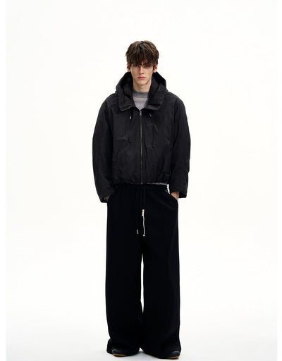 Drawstring Hooded Windbreaker Down Jacket Korean Street Fashion Jacket By MaxDstr Shop Online at OH Vault