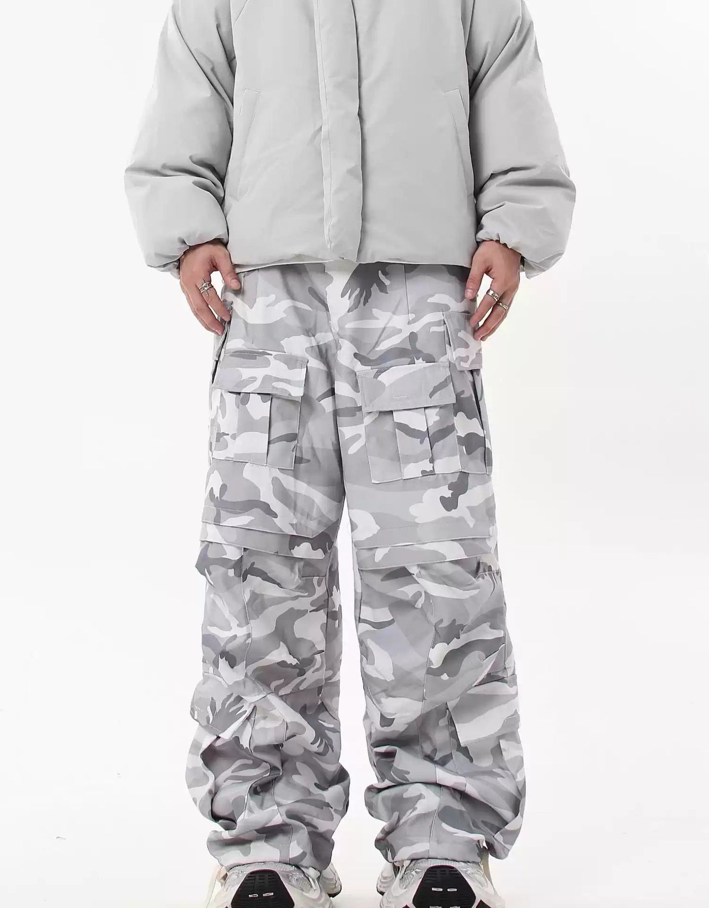 Multi-Pocket Camouflage Pants Korean Street Fashion Pants By Blacklists Shop Online at OH Vault