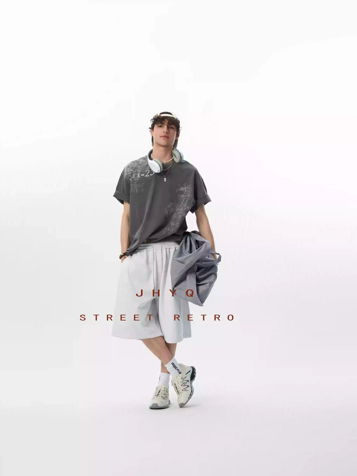 Ink-Splash Raw Edge T-Shirt Korean Street Fashion T-Shirt By JHYQ Shop Online at OH Vault