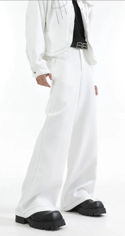 Outlined Shoulder Pad Jacket & Pants Set