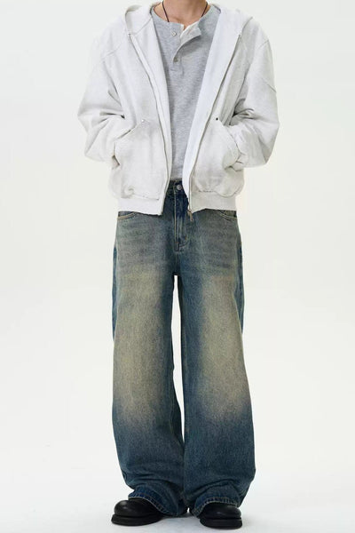 Washed and Faded Regular Jeans Korean Street Fashion Jeans By MaxDstr Shop Online at OH Vault