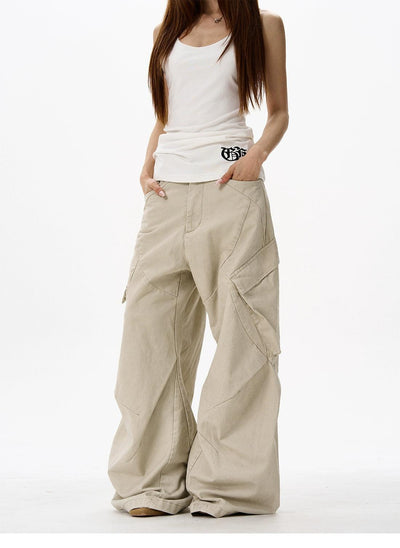 Tilt Side Pockets Jeans Korean Street Fashion Jeans By 77Flight Shop Online at OH Vault