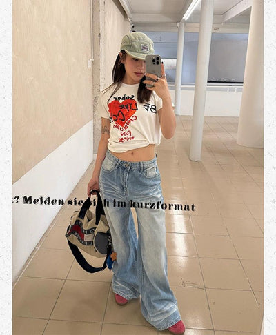 Whiskers Highlight Lines Jeans Korean Street Fashion Jeans By Made Extreme Shop Online at OH Vault