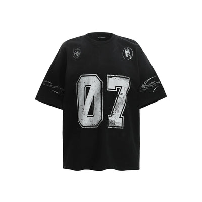 Stained Washed Jersey T-Shirt Korean Street Fashion T-Shirt By MaxDstr Shop Online at OH Vault