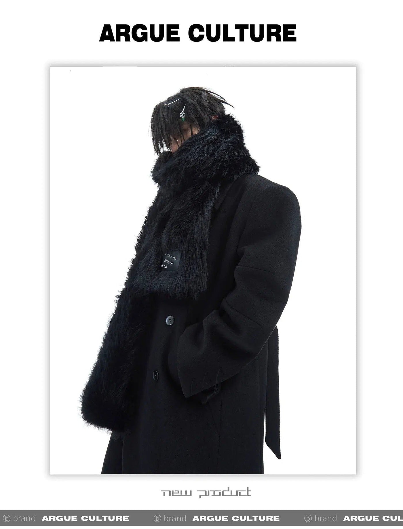 Solid Fur Neck Scarf Korean Street Fashion Scarf By Argue Culture Shop Online at OH Vault