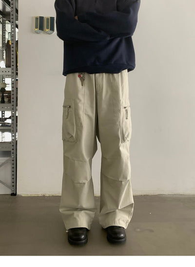 Functional Pleats Cargo Pants Korean Street Fashion Pants By In Knots Shop Online at OH Vault