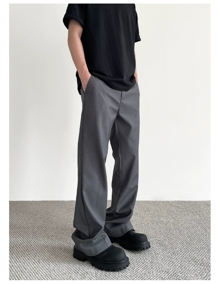 Clean Fit Solid Color Pants Korean Street Fashion Pants By A PUEE Shop Online at OH Vault