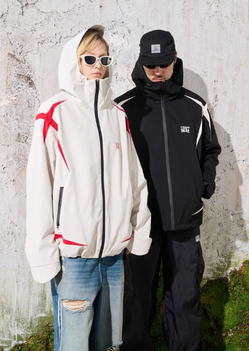 Loose Contrast Blades Jacket Korean Street Fashion Jacket By Donsmoke Shop Online at OH Vault