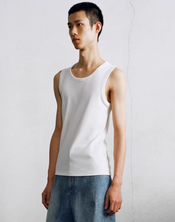Relaxed Fit Tank Top Korean Street Fashion Tank Top By Opicloth Shop Online at OH Vault