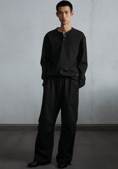Waffle Grid Drawstring Pants Korean Street Fashion Pants By Opicloth Shop Online at OH Vault