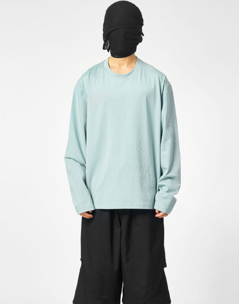 Relaxed Fit Long Sleeve T-Shirt Korean Street Fashion T-Shirt By Symbiotic Effect Shop Online at OH Vault
