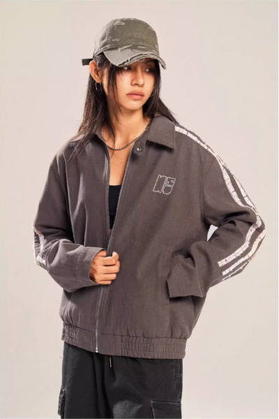 Side Bar Lace Collared Jacket Korean Street Fashion Jacket By New Start Shop Online at OH Vault