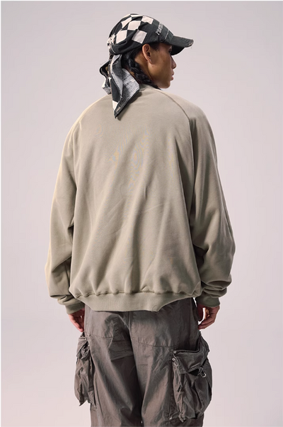 Casual Reversible Camo Crewneck Korean Street Fashion Crewneck By Remedy Shop Online at OH Vault