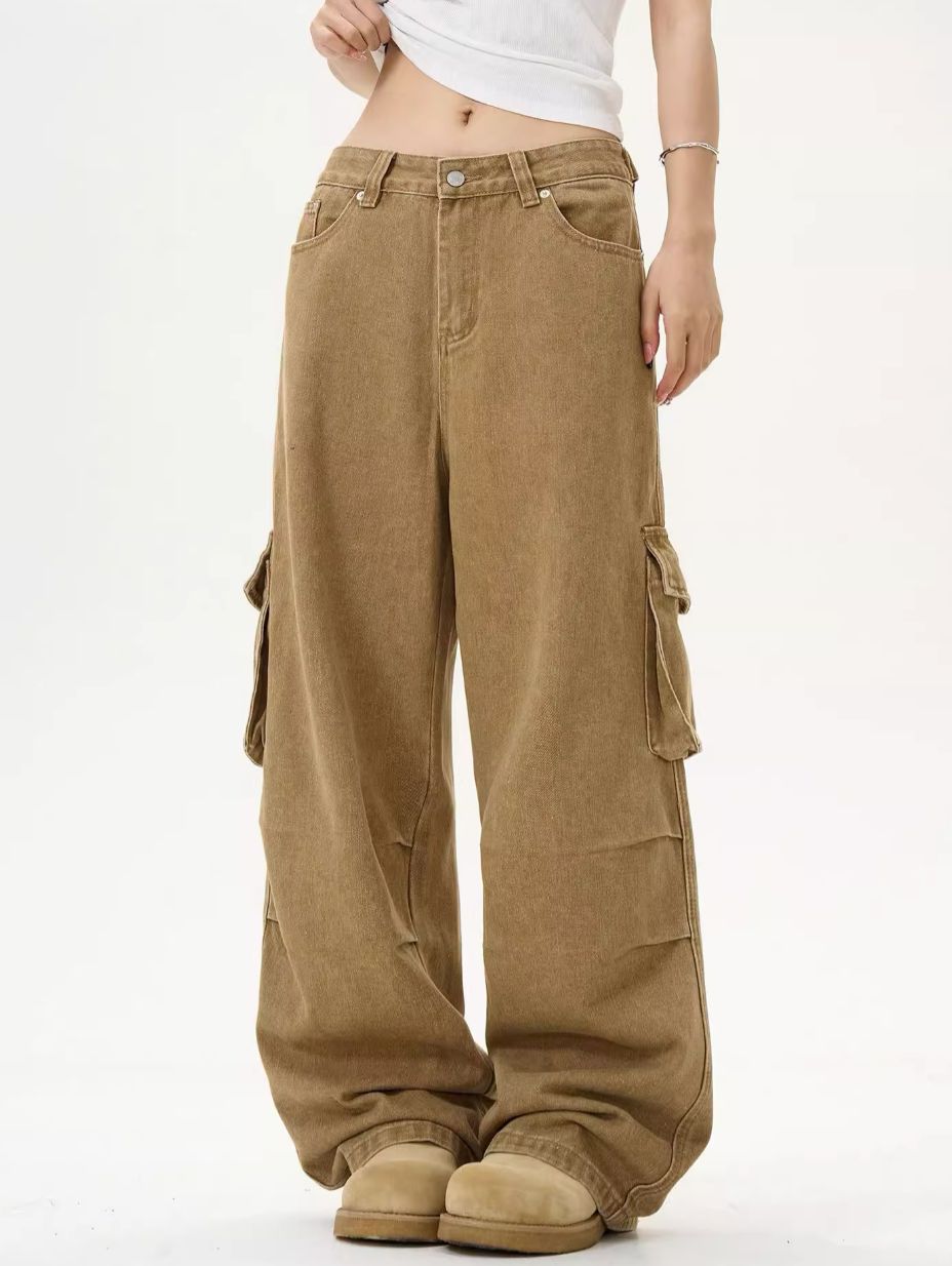 Casual Side Pocket Pleats Cargo Pants Korean Street Fashion Pants By MaxDstr Shop Online at OH Vault