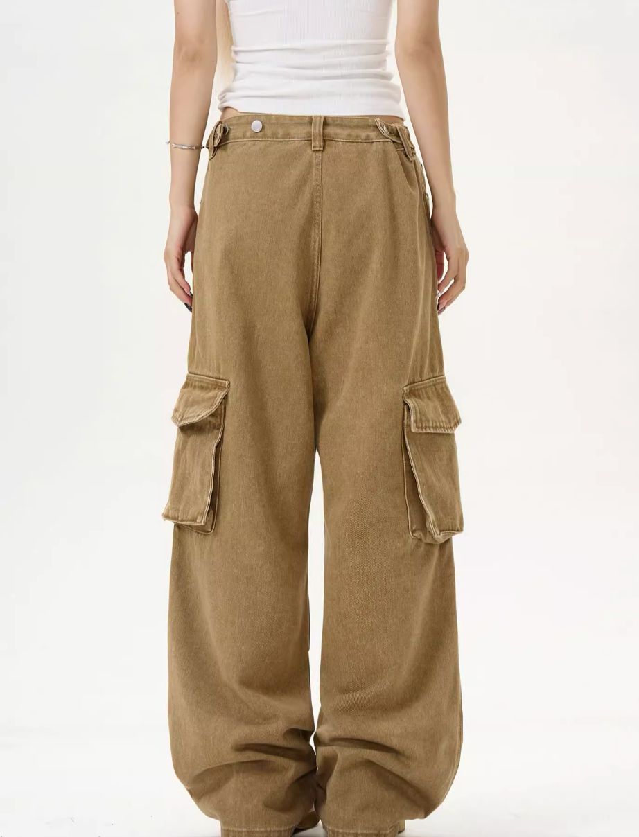 Casual Side Pocket Pleats Cargo Pants Korean Street Fashion Pants By MaxDstr Shop Online at OH Vault