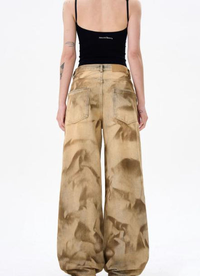 Mud-Dyed Distressed Jeans Korean Street Fashion Jeans By MaxDstr Shop Online at OH Vault