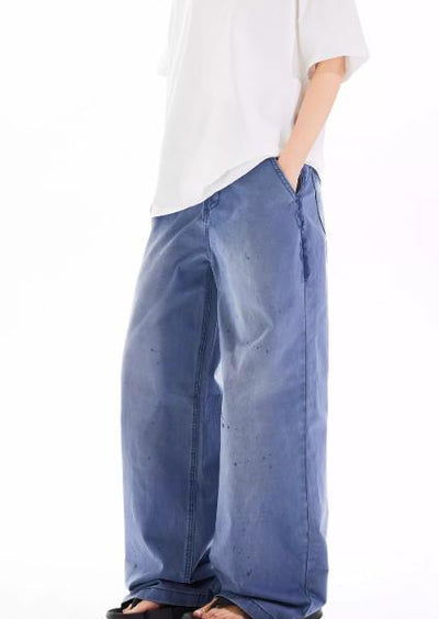 Ink-Splashed Loose Pants Korean Street Fashion Pants By MaxDstr Shop Online at OH Vault