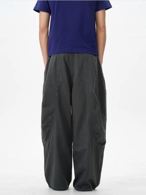 Slant Pocket Baggy Fit Pants Korean Street Fashion Pants By 77Flight Shop Online at OH Vault