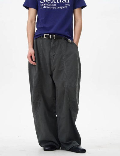 Slant Pocket Baggy Fit Pants Korean Street Fashion Pants By 77Flight Shop Online at OH Vault