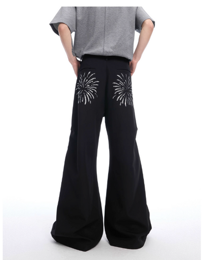 Beaded Fireworks Buttoned Pants Korean Street Fashion Pants By Argue Culture Shop Online at OH Vault