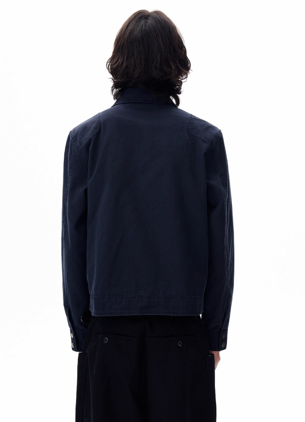 Structured Fireman Clasp Short Jacket Korean Street Fashion Jacket By 77Flight Shop Online at OH Vault