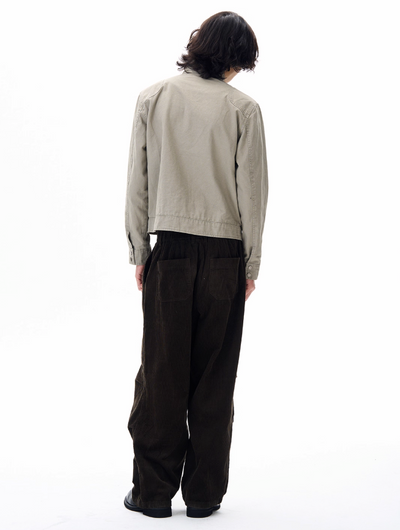 Structured Fireman Clasp Short Jacket Korean Street Fashion Jacket By 77Flight Shop Online at OH Vault