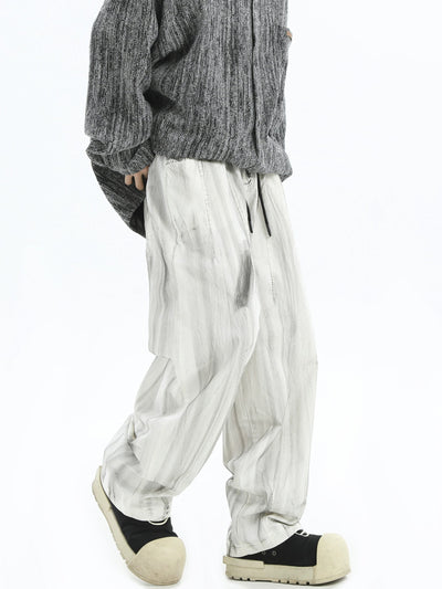 Graffiti Paint Washed Pants Korean Street Fashion Pants By INS Korea Shop Online at OH Vault