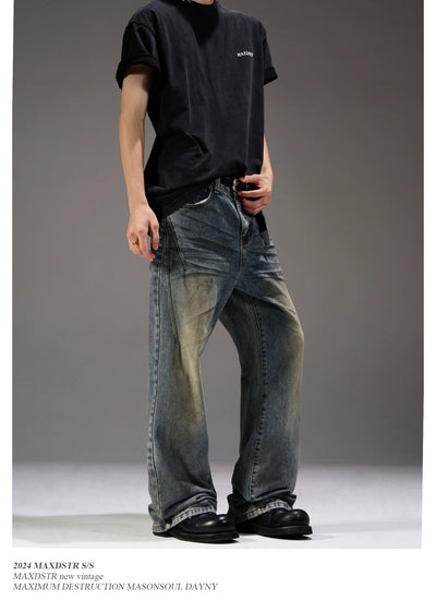 Charcoal & Rustic Jeans Korean Street Fashion Jeans By MaxDstr Shop Online at OH Vault