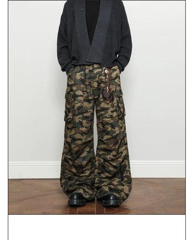 Big Pocket Camouflage Cargo Pants Korean Street Fashion Pants By A PUEE Shop Online at OH Vault