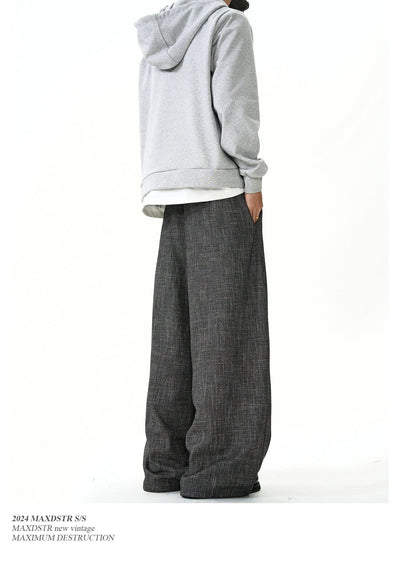 Bamboo Textured Belt Strap Trousers Korean Street Fashion Trousers By MaxDstr Shop Online at OH Vault