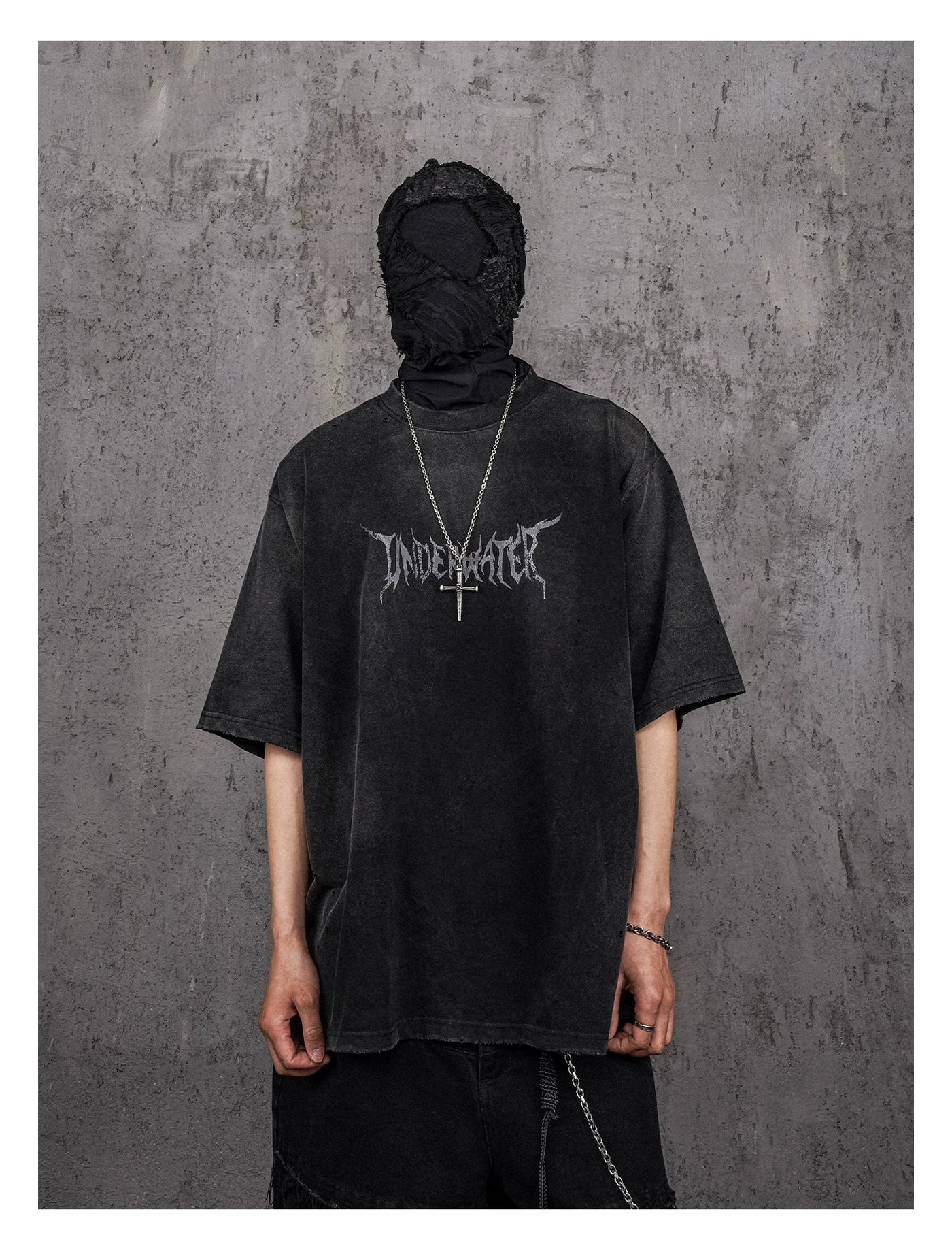 Grunged and Washed T-Shirt Korean Street Fashion T-Shirt By Underwater Shop Online at OH Vault