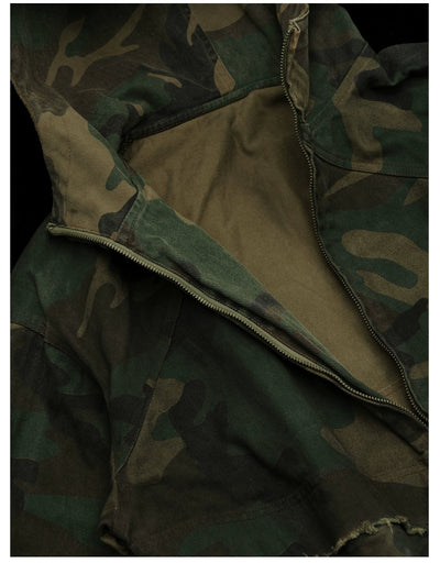 Mud-Dyed Hooded Camo Jacket Korean Street Fashion Jacket By ANTIDOTE Shop Online at OH Vault