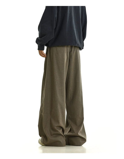 Belted Strap Wide Leg Pants Korean Street Fashion Pants By MEBXX Shop Online at OH Vault