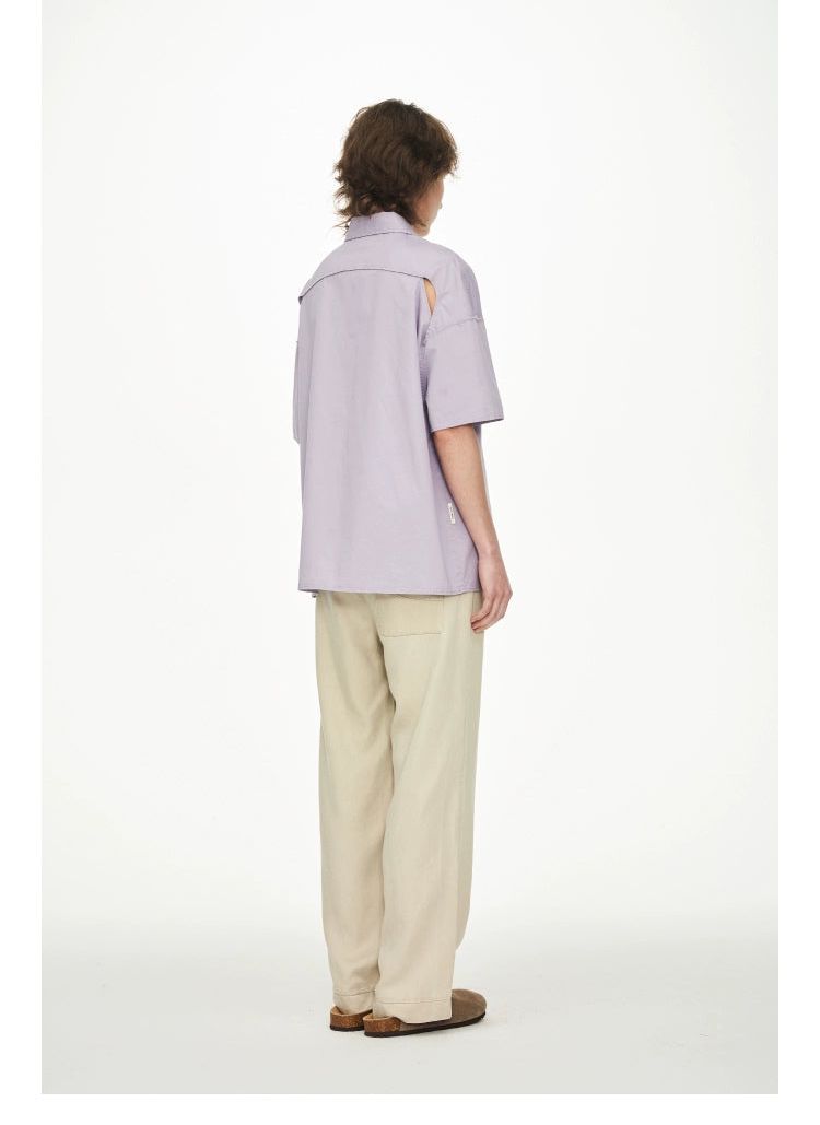 Consecutive Buttons Neat Shirt Korean Street Fashion Shirt By 11St Crops Shop Online at OH Vault