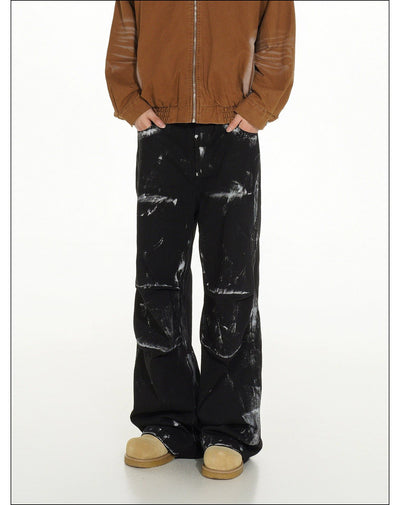 Casual Paint-Smudged Jeans Korean Street Fashion Jeans By Mr Nearly Shop Online at OH Vault