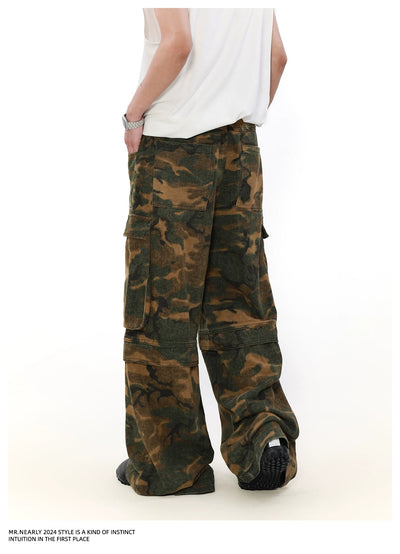 Gradient Camouflage Cargo Pants Korean Street Fashion Pants By Mr Nearly Shop Online at OH Vault